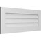Ekena Millwork Vertical Surface Mount PVC Gable Vent: Non-Functional, w/3-1/2"W x 1"H, Standard Frame, 40"W x 16"H GVPVE40X1601SN - alternate 2